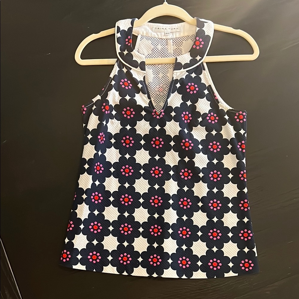{Trina Turk} Floral Sleeveless Top - size xs